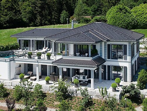 Luxusvilla mit Panoramablick - frei geplante Architektenhäuser von WeberHaus