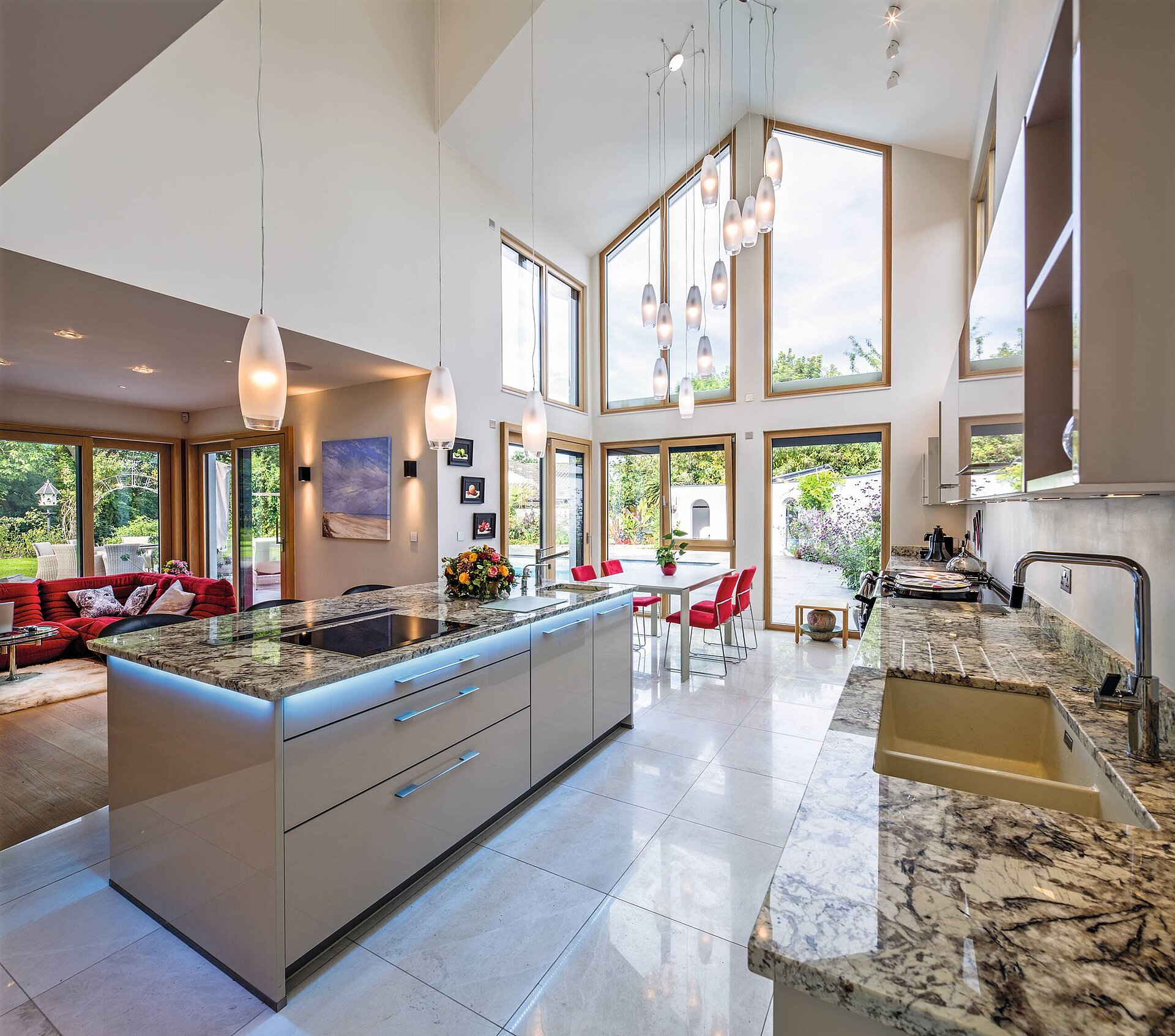 Sustainable prefab home with gym and cinema room