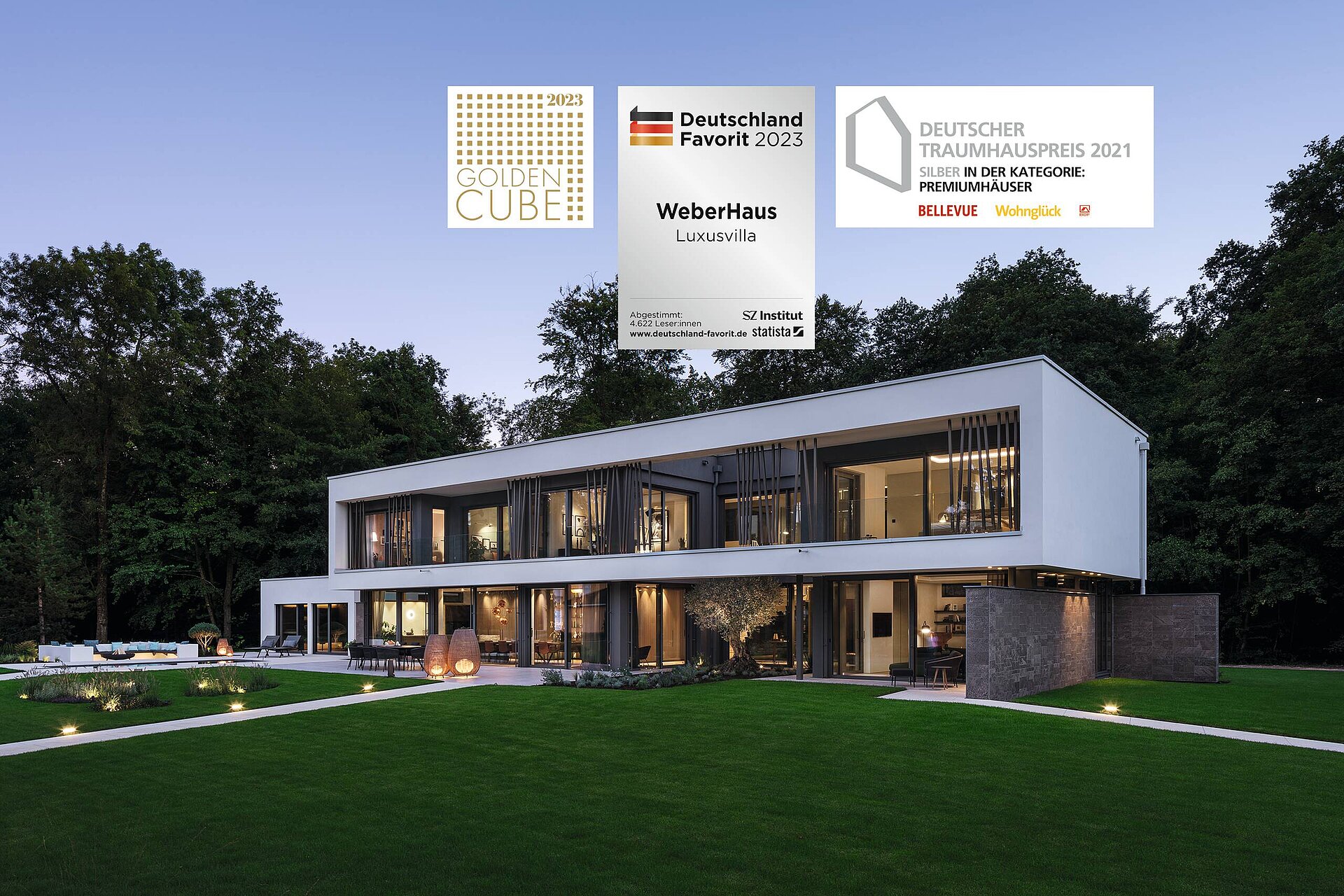Handwerkskunst in Perfektion Luxusvilla - Ausstellungshaus Villa Blunt gewinnt den Deutschen Traumhauspreis 2021