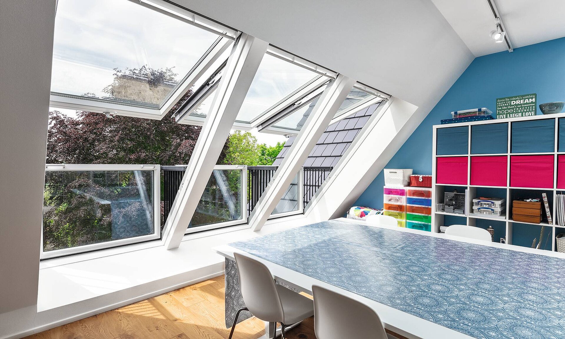 Room with large windows