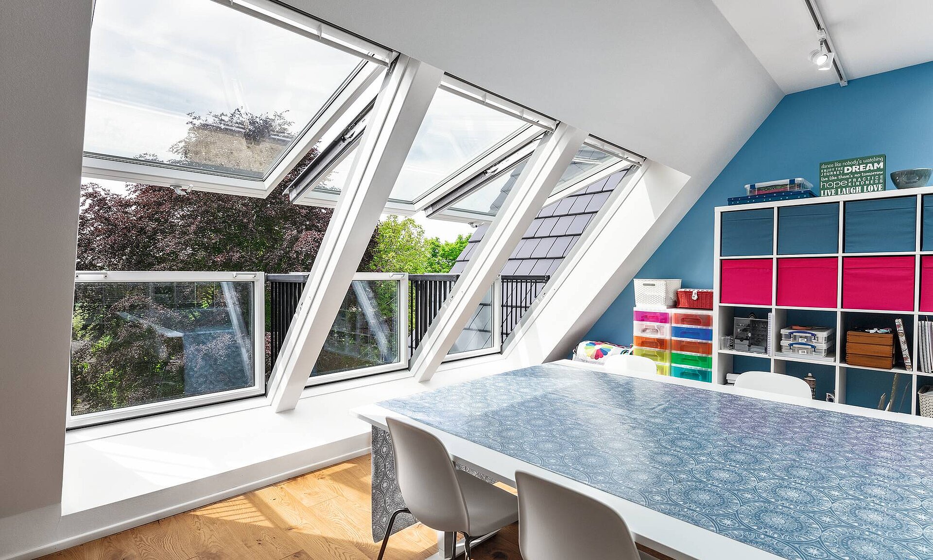 Room with large windows