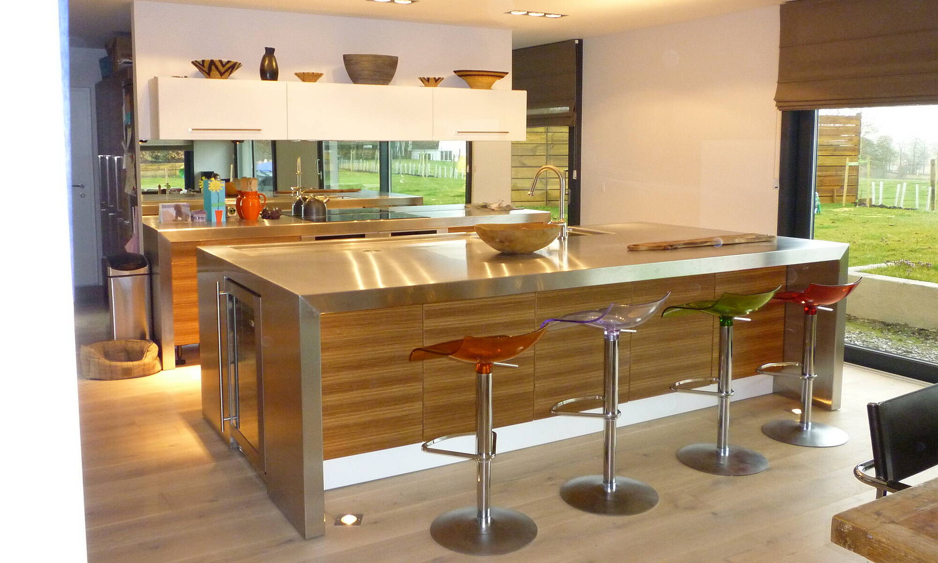 Sustainable prefab home with rainwater harvesting