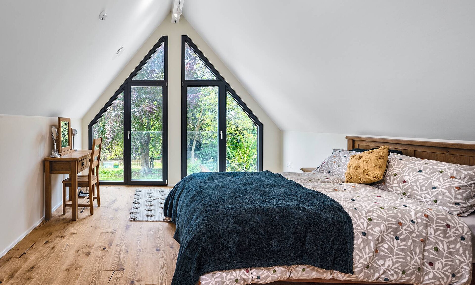 Bedroom in the attic flat