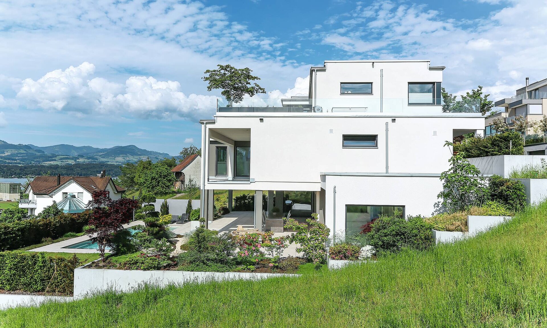 Bespoke 3-storey prefab home with pool
